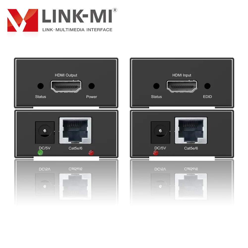Extensor HDMI de 50m sobre Cable UTP 1080P extensión de señal transmisor receptor link-mi extensor de vídeo HDMI 50m