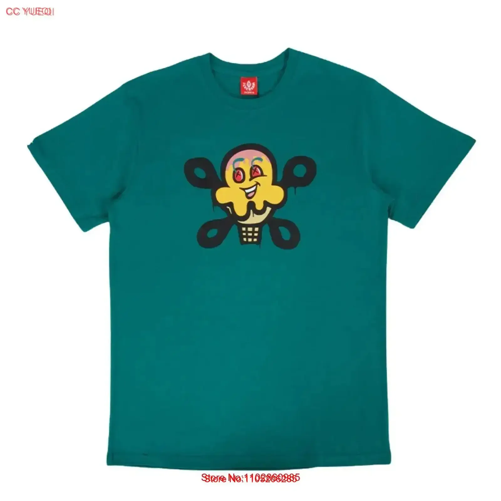 

Ice Cream Look Up Ss T Shirt Mens Style 431 1201 vintage Washed Soft Breathable Top For Everyday Wear Versatile homme