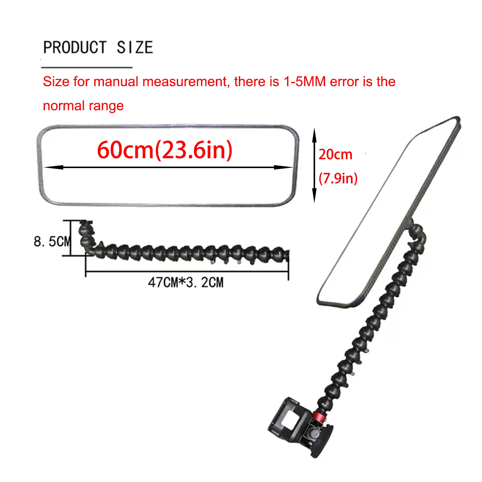 60cm Large Car Dent PDR Light With Two 6000 MAh Batteries And A Fast Charging Dock 12 Light Color Styles Adjustment