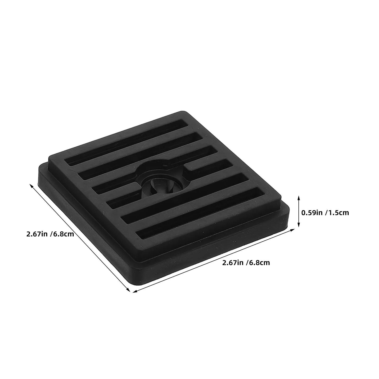 8Pcs Rubber Furniture Foot Cups Non Slip Furniture Grippers Heavy Duty Square Chair Leg Stoppers Floor Protectors for Office