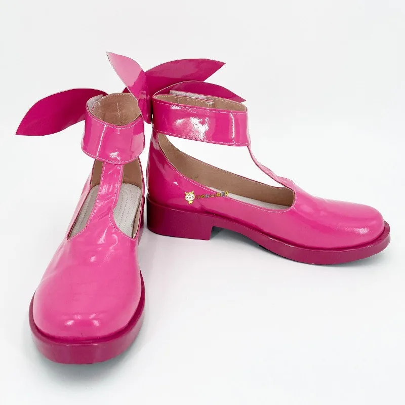 Anime Star Detective Precure! Pretty Cure Kobayashi Mikuru Cosplay Shoes Pink Lolita Shoes Woman Cute Masquerade Carnival