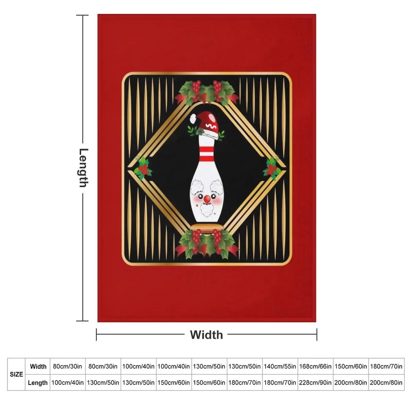 CHRISTMAS SKITTLES BOWLING Throw Blanket Furrys Tourist warm winter Heavy Blankets