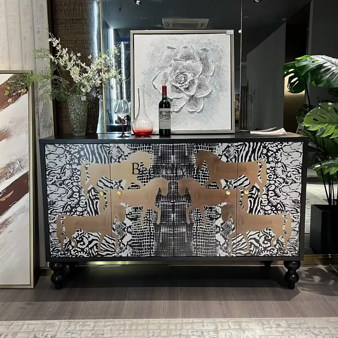 

04*Medieval Six Dou Home Dresser Bedroom Creative Storage Cabinet