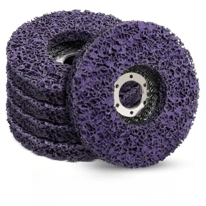 

New 1/2/5PCS Coral Disc Polishing Abrasive Wheel 125mm Poly Strip Disc for Angle Grinder Paint Rust Removal Cleaning Grinding