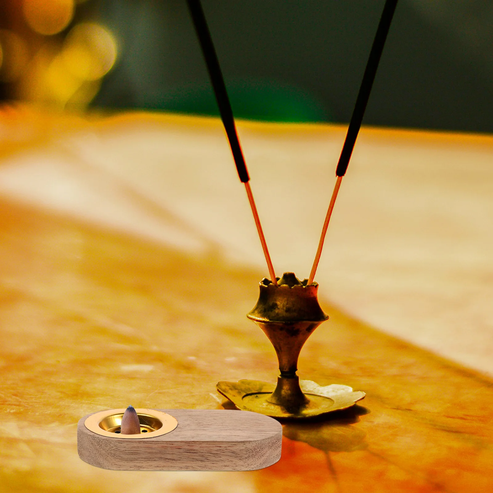 

Oval Wooden Incense Burner Minimalist Style Home Fragrance Aromatherapy Relaxation Meditation Living Room Decor