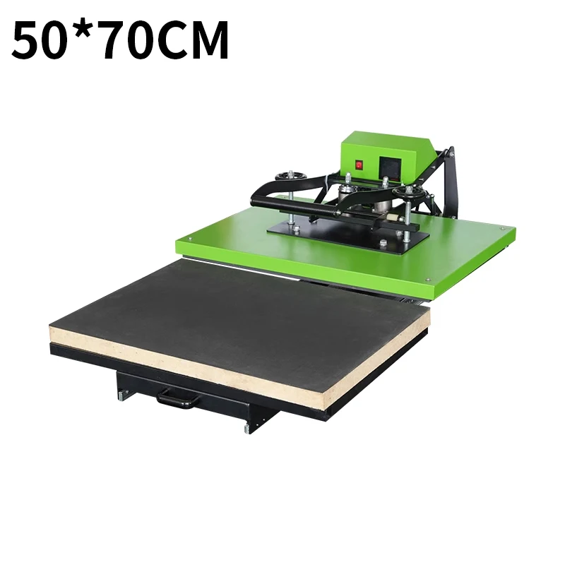 Semi-Auto open rhinestone heat transfer designs for t shirts Large Size press machine Home Use Industries