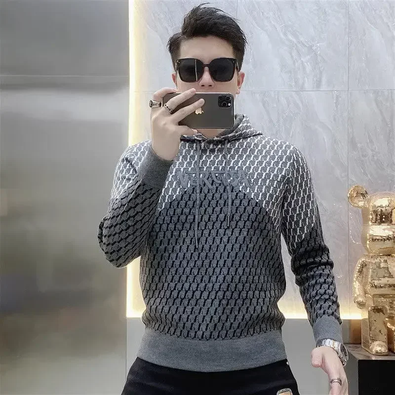 

High Quality New In Man Hoodies Autumn Emo Tops Designer Loose Y2k Clothes Overfit Streetwear Funny No Brand Sweatshirts for Men