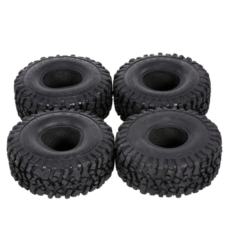 

4PCS Rubber Wheel Tires for 1/10 RC Crawler Trx-4 6 Scx10 90046 RC Car 15UB
