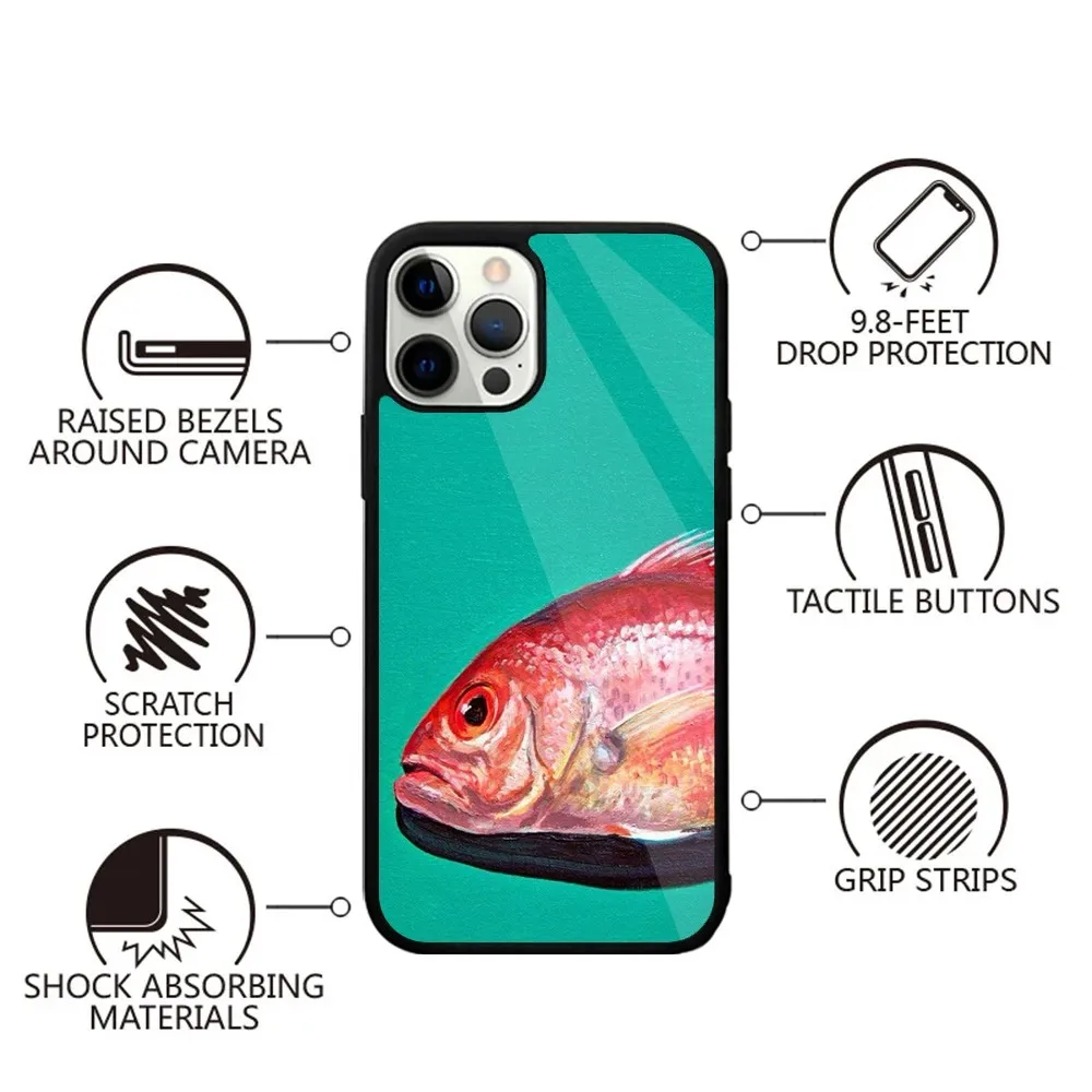 Sardines Art  Phone Case For iPhone 15,14,13,12,11,Plus,Pro,Max Mini Magsafe Magnetic Wireless Charging