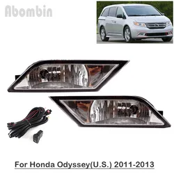 Front Bumper Lamp Daytime Running Fog Light Assy With Wiring Harness Kit For Honda Odyssey 2011 2012 2013