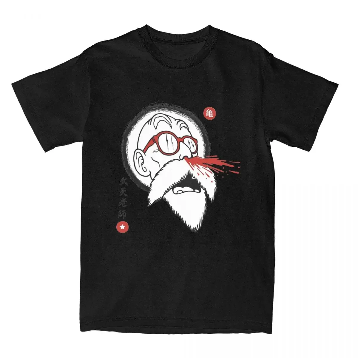 Anime Turtle Hermit Apparel Fashion Tees T-Shirts 100% Cotton Printed Clothes Master Roshi Nosebleed for Men Women T Shirts