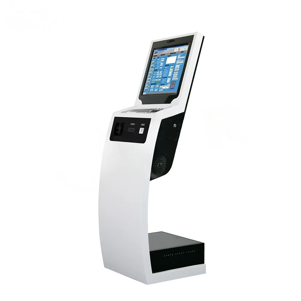 Custom Electronic Queue Management System Touch Screen All in One Kiosk Smart Queueing Machine Intelligent Management System