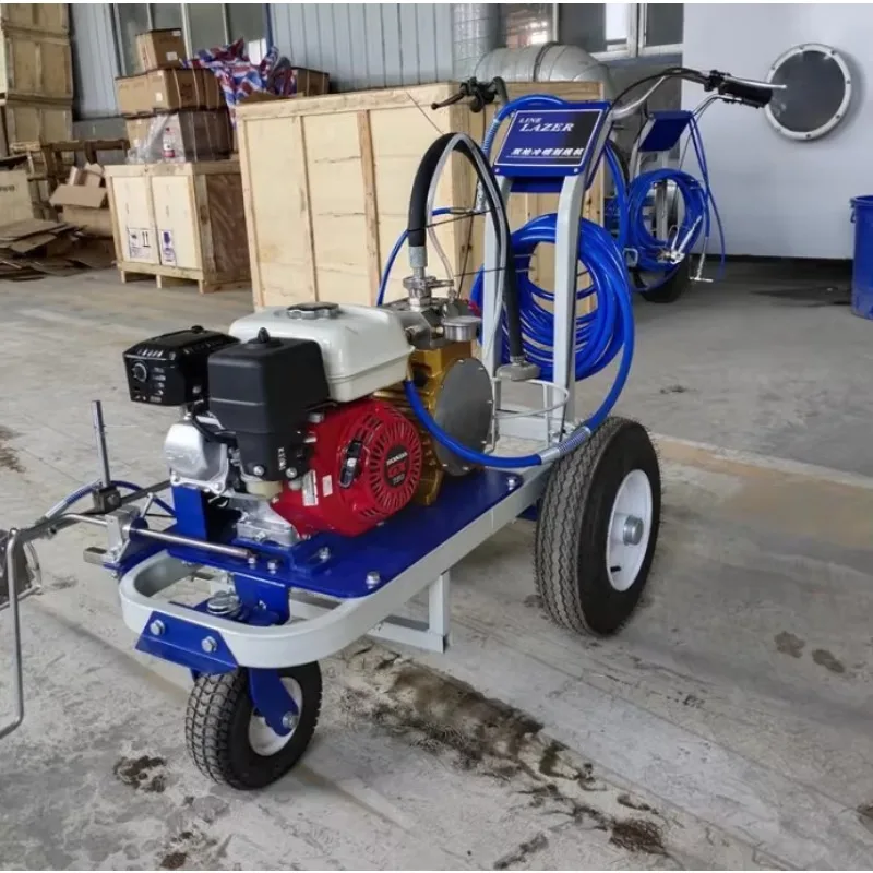 Municipal Pavement Parking Lot Line Drawing Equipment Road Signs Cold Spray Marking Machine