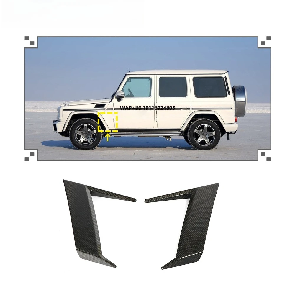 

For G Class W463 G63 Wagon 19up Carbon Side Air Fender Vent Fins Trims