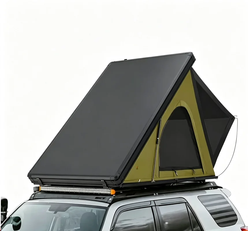 Quick Setup Lightweight Aluminum Hard Shell Pop-Up Rooftop Tent For Car Camping