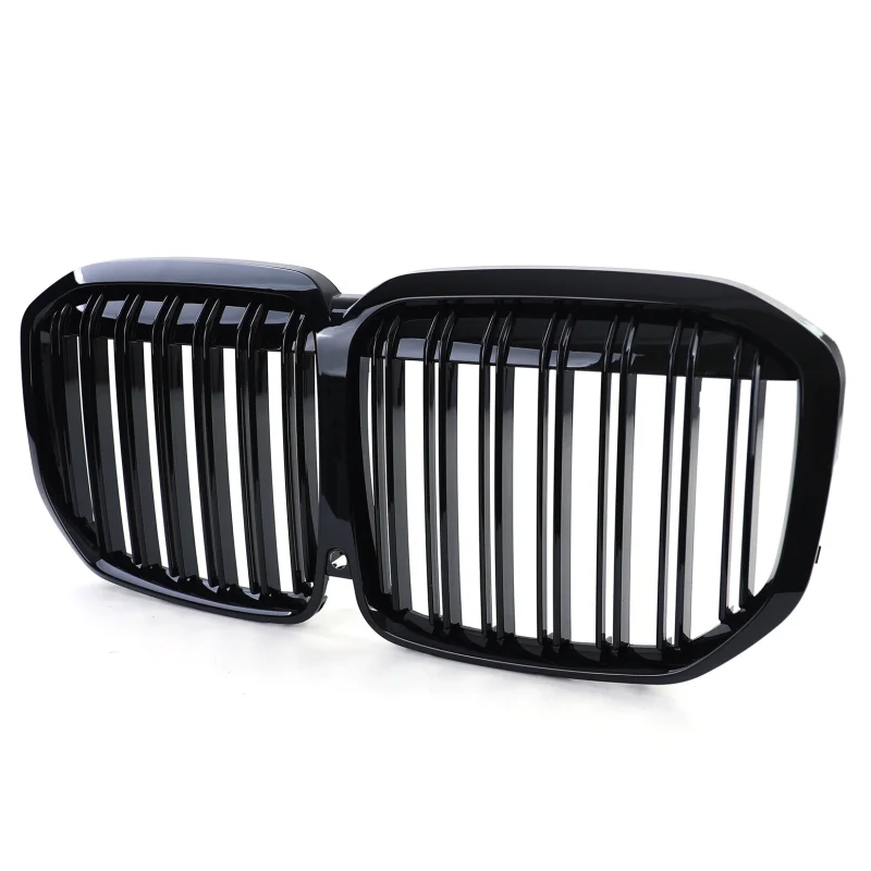 

Gloss Black Single Double Slats 3 Colors Grill Bumper Kidney Mesh Grille for BMW X7 G07 Series 2019-2023 M Style Facelift