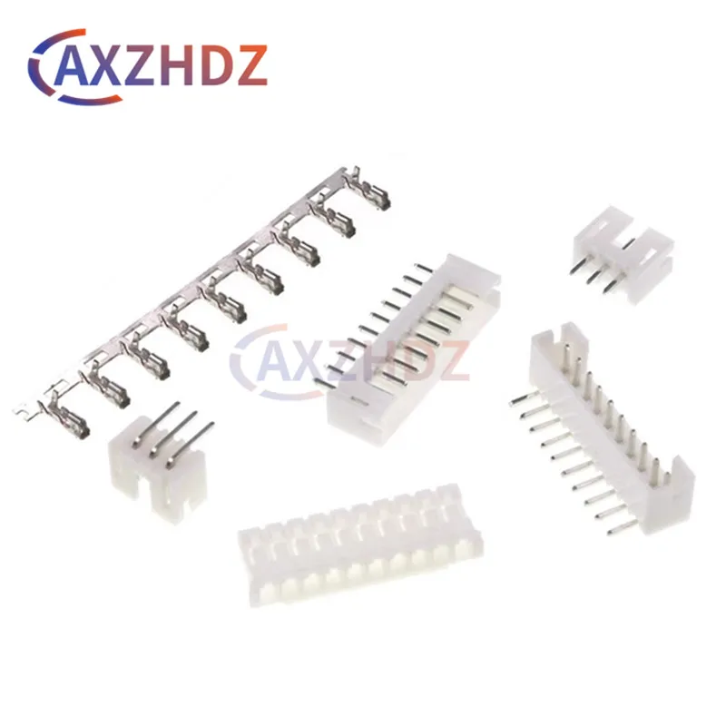 50PCS PH2.0mm JST 2Pin 3Pin 4Pin 5Pin 6P 7P 8P 9P 10P 11P 12P Male Female Connector Straight / Curved needle Housings Terminal