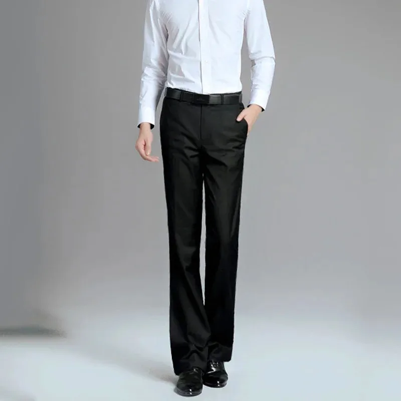 New Dance Trousers 2019 Men National Standard Modern Ballroom Dancing Pants Costumes Adult Latin Training Clothing Black White