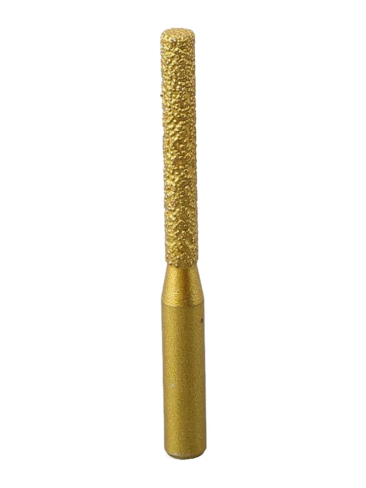 Brazed Diamond Router Bit Straight Shank Router Bit 6.35mm Handle For Engraving Machine Tool Marble Granite Trimming Machine