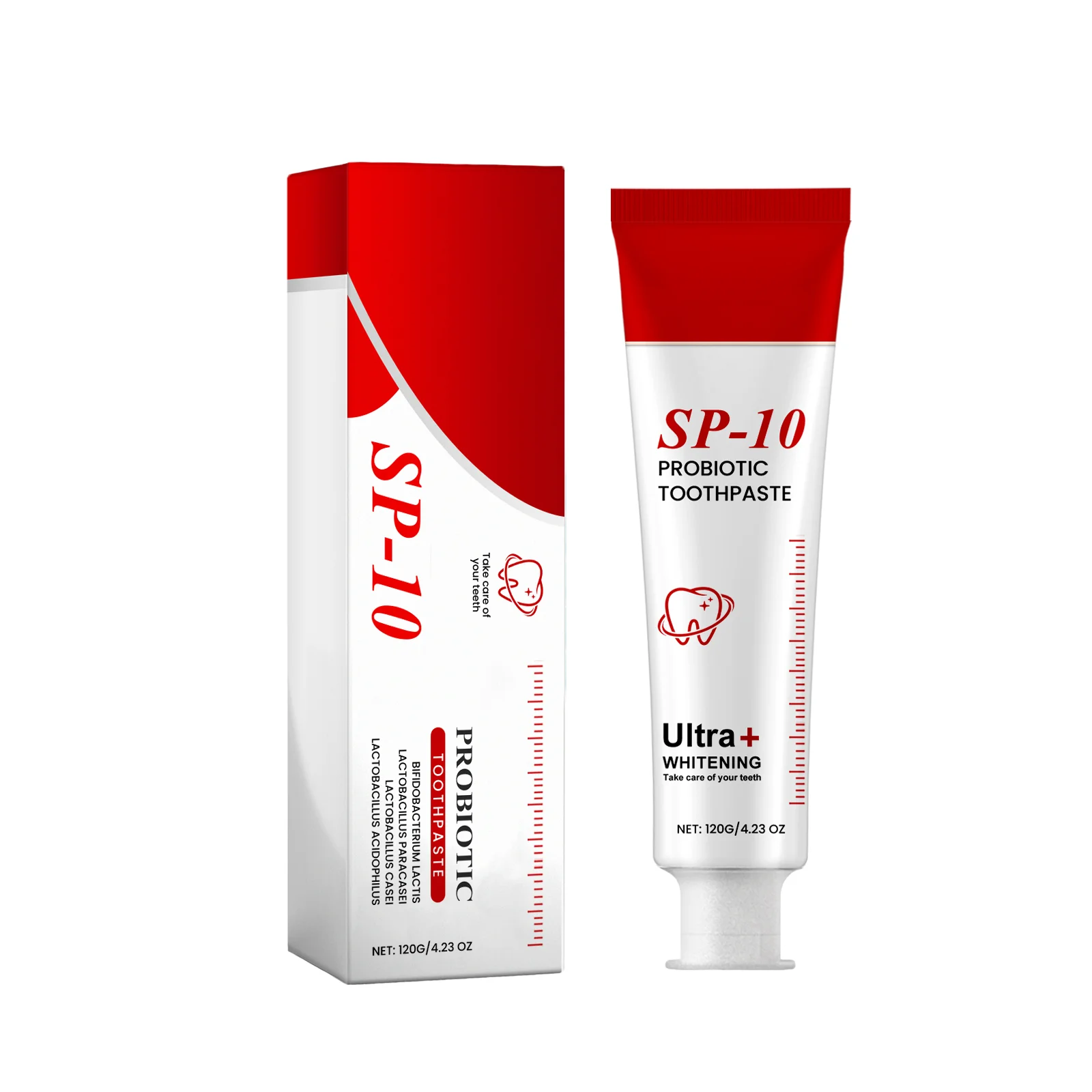 Sp 10 Probiotic Whitening Toothpaste Removes Years of Stains Fluoride-Free Mint Flavor Fresh Breath Sensitive Teeth Protection