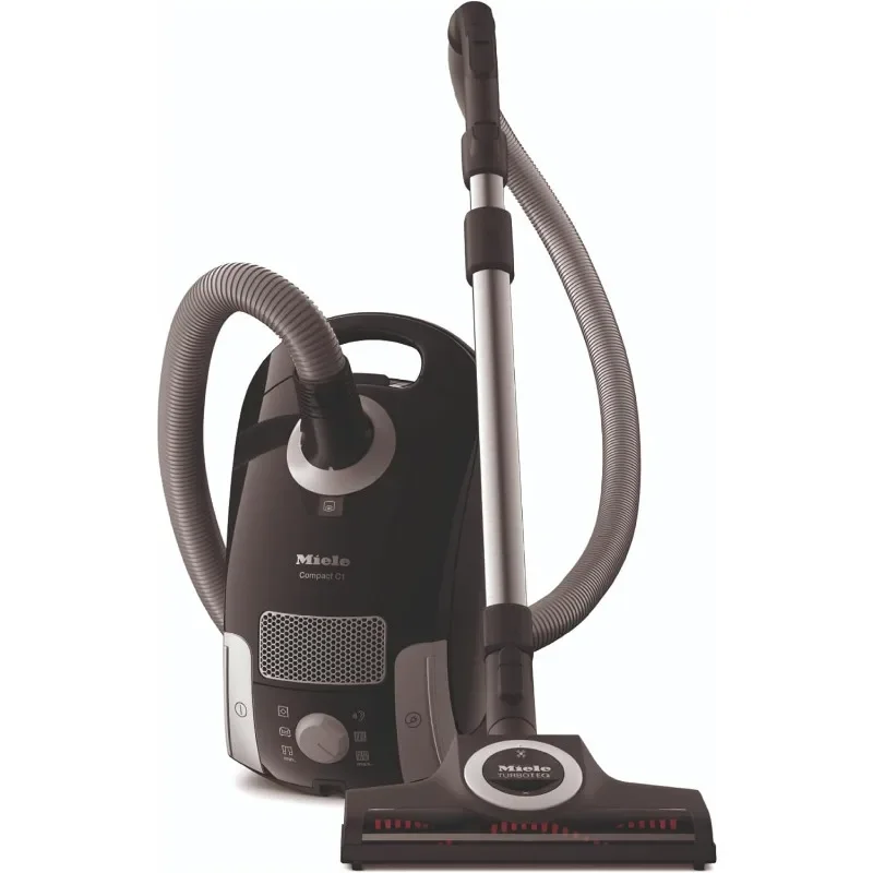 

NEW.Miele Compact C1 Turbo Team Bagged Canister Vacuum, Obsidian Black