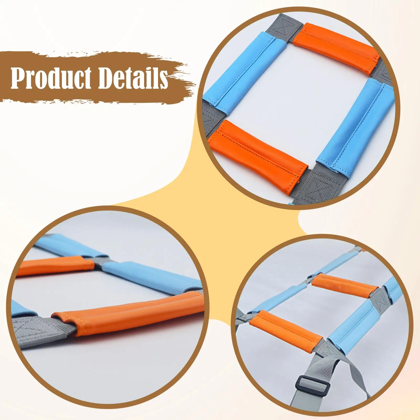 Bed Ladder Assist Sit up Helper Nonslip Handle Mobility Aid Pull up Bed Rope