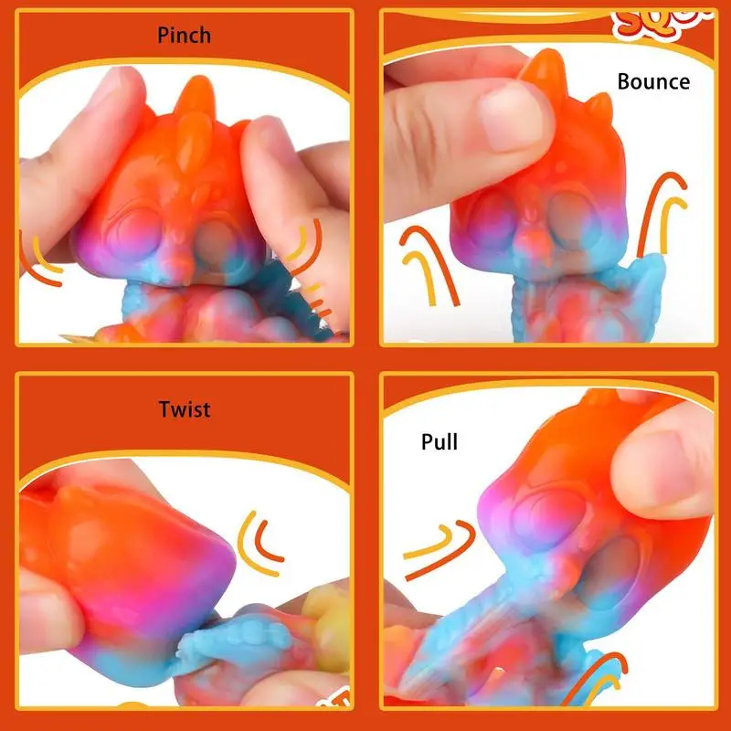 Squeeze Toys Material Fidget Toys Craft Tool Non-sticky Soft Cartoon Animal Figures Mould For Teens Kids Women Men Adults