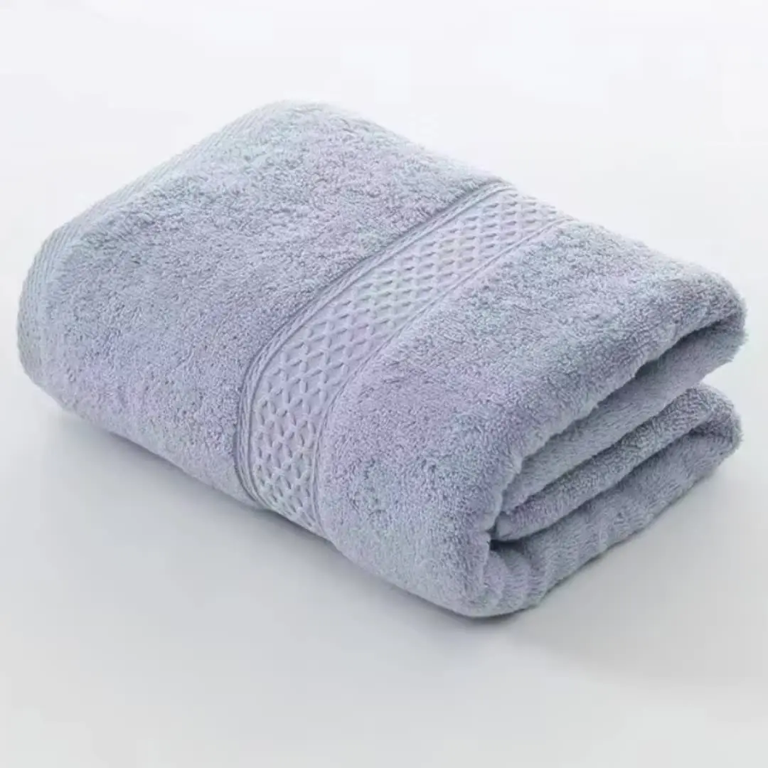 Bath Towel Washcloth Cotton Towel Solid Color Soft Absorbent Towels Multipurpose Use For Hotel Bathroom