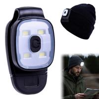 LED headlamp Multifunctional Portable Mini Clip-on Light Emergency Warning Light Camping Running Bright Energy-Saving LED
