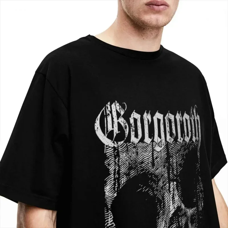 Vintage Street Tshrit Black Metal Band Rock T-Shirts for Men Women Pure Cotton Crew Neck Short Sleeve Tops Gorgoroth Unisex Tees