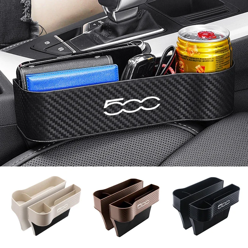 Caja de almacenamiento para huecos de asiento de coche, organizador de asiento, soporte de relleno con hendidura para FIAT 500 Tipo Toro Nuovo Freedom 500X Doblo Grazie