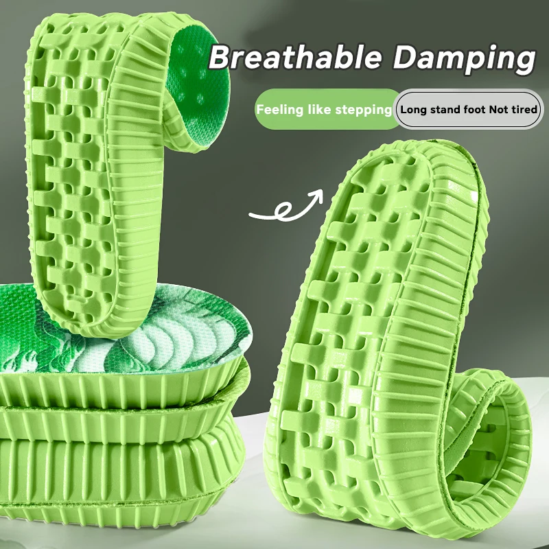 1Pair NAFOING Breathable Sports Insoles Wormwood Anti-odour Insole Shock-absorbing Shoe Sole Men Women Shoe Pads