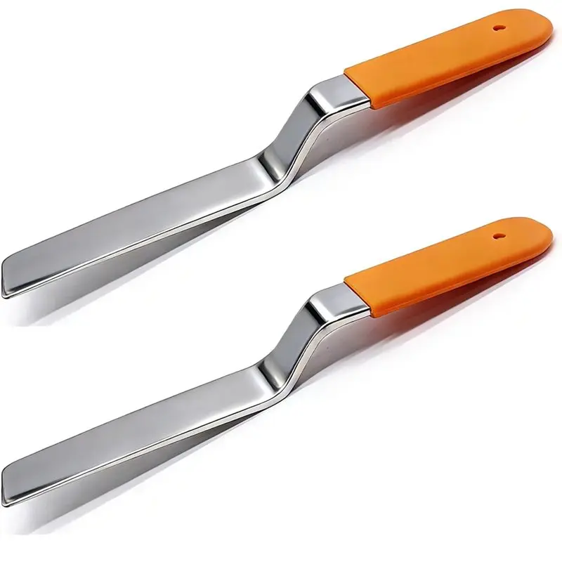【COMELY】For Car And Ducting Repair 2PCS Cast Stainless Steel Slapping Bodywork Tool With Orange Handles, 27Cm Length
