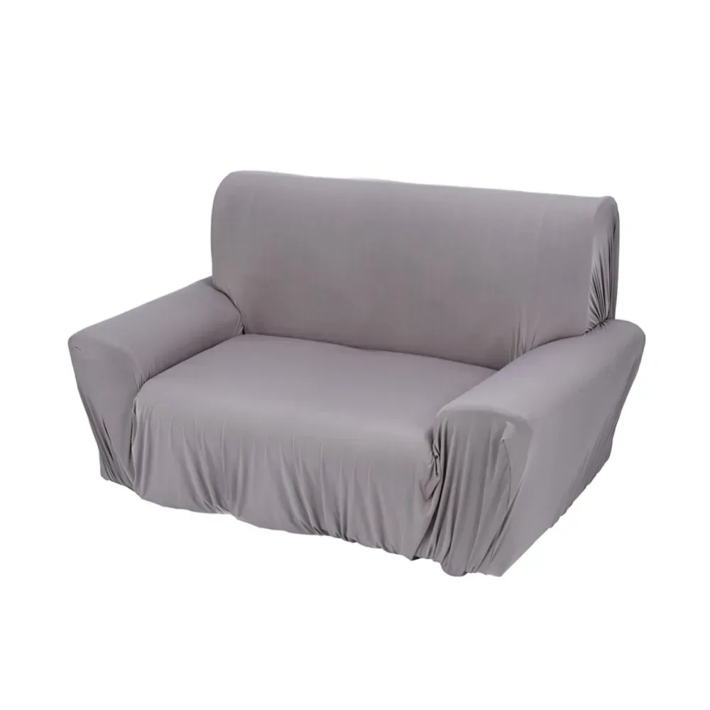 

Sofa Couch Stretch Covers Elastic Settee Protector Washable Two Seater Gray 145~185cm,for Office Room, Dining Room Furniture