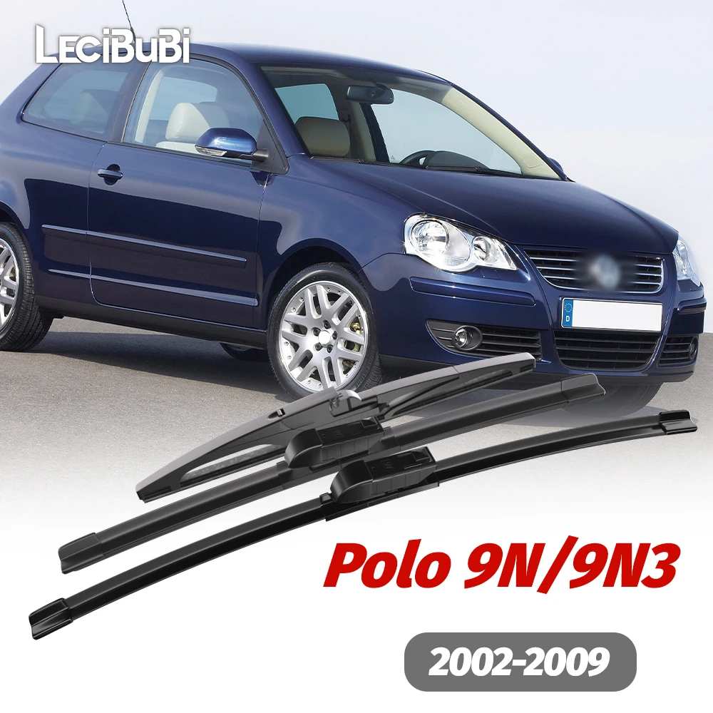 1set Vorne und Hinten Scheibenwischerblätter Scheibenwischer Für VW Polo 9N 9N3 2002-2009 2003 2004 2005 2006 2007 Zubehör