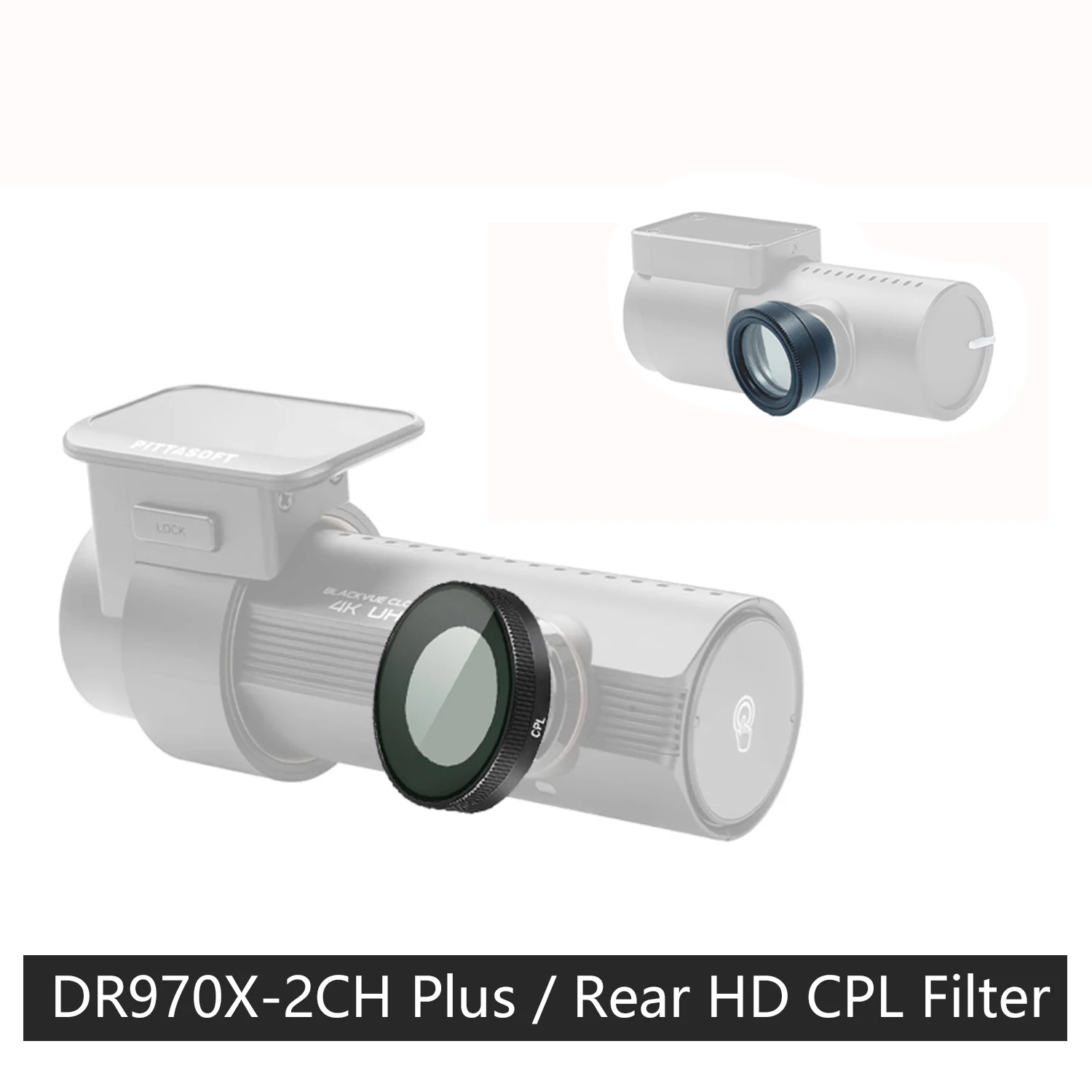Для камеры BLACKVUE DR970X-2CH Plus уменьшает блики, отражающий HD-фильтр CPL