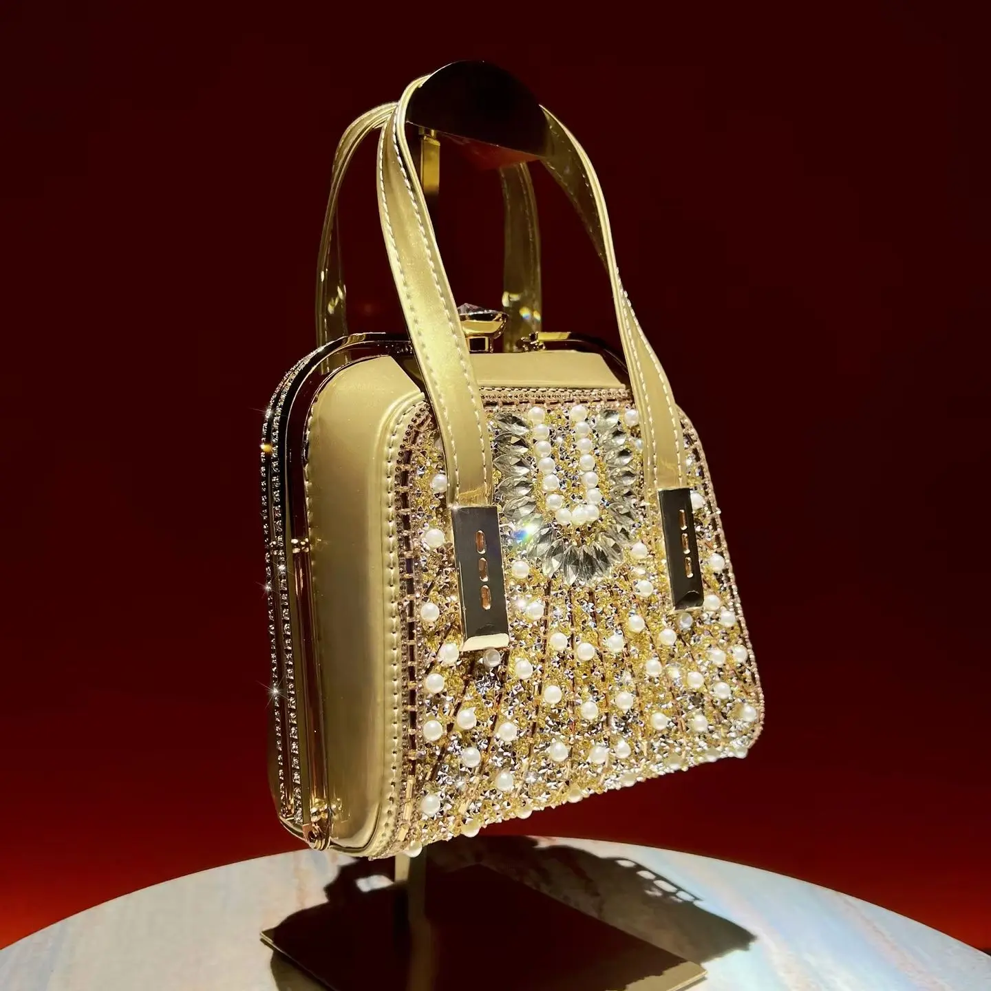 New Rhinestone Evening Bag for Women LargeCapacity Crossbody Bag Exquisite LightLuxury Crystal Rhinestone Handbag Fashion Bag