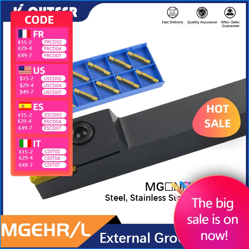 

MGEHR1212-1.5 MGEHR1212-2 MGEHR1212-3 holder MGEHR grooving MGMN150 MGMN200 MGMN300 CNC Lathe Insert for Turning Tool