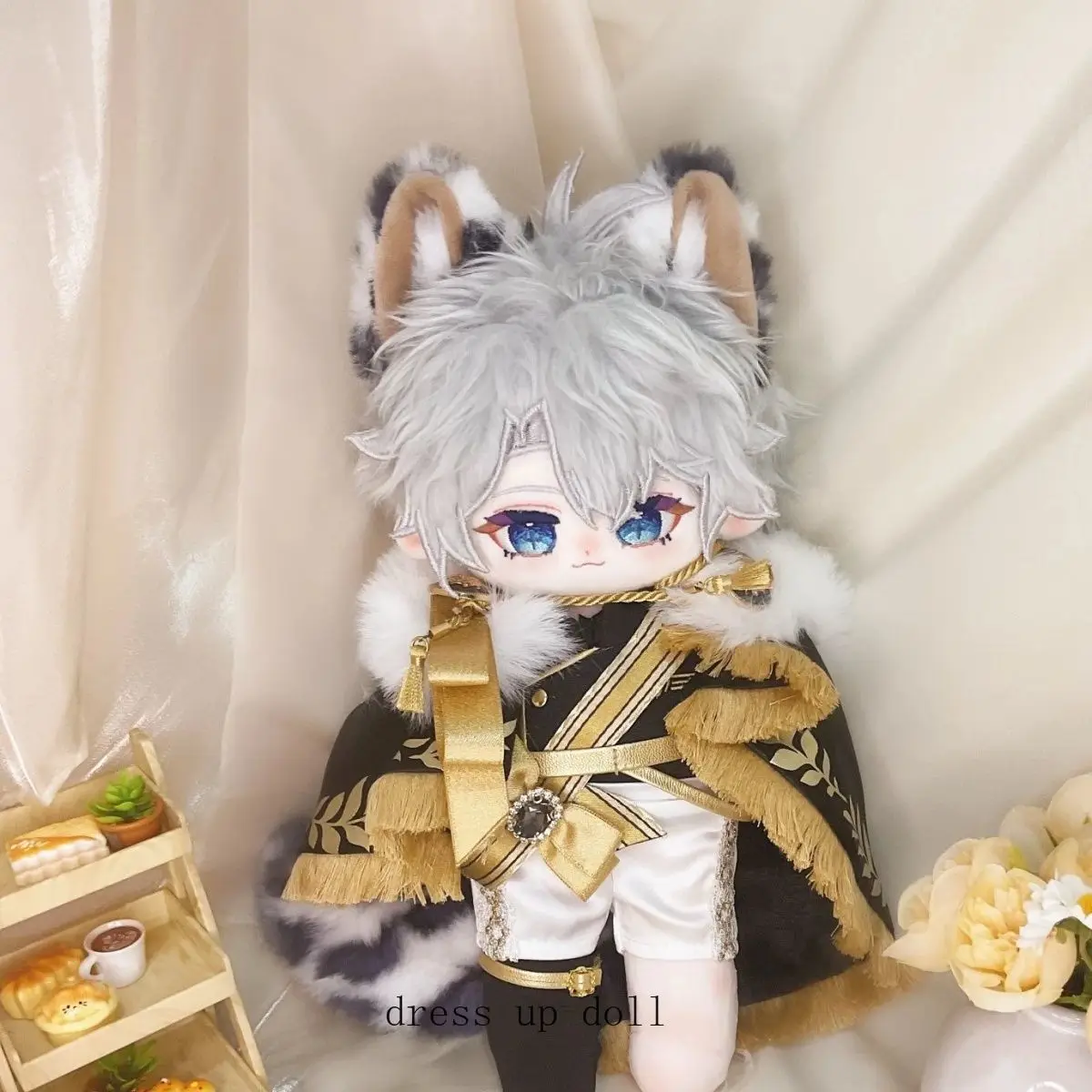 

Аниме Honkai: Star Rail Phainon 20 см Kawaii леопардовые уши животных плюшевая кукла тело косплей одежда плюшевые игрушки