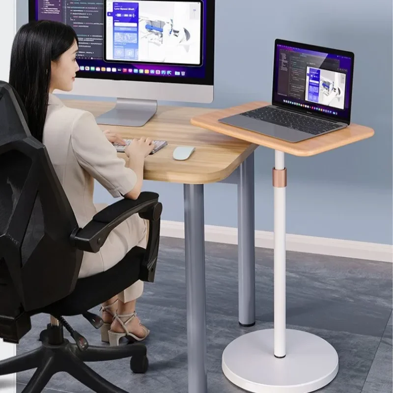 Ergonomic Adjustable Height Floor Laptop Bracket  Multi-function Stand Up Desk Perfect for Office Study Equipped with Lift