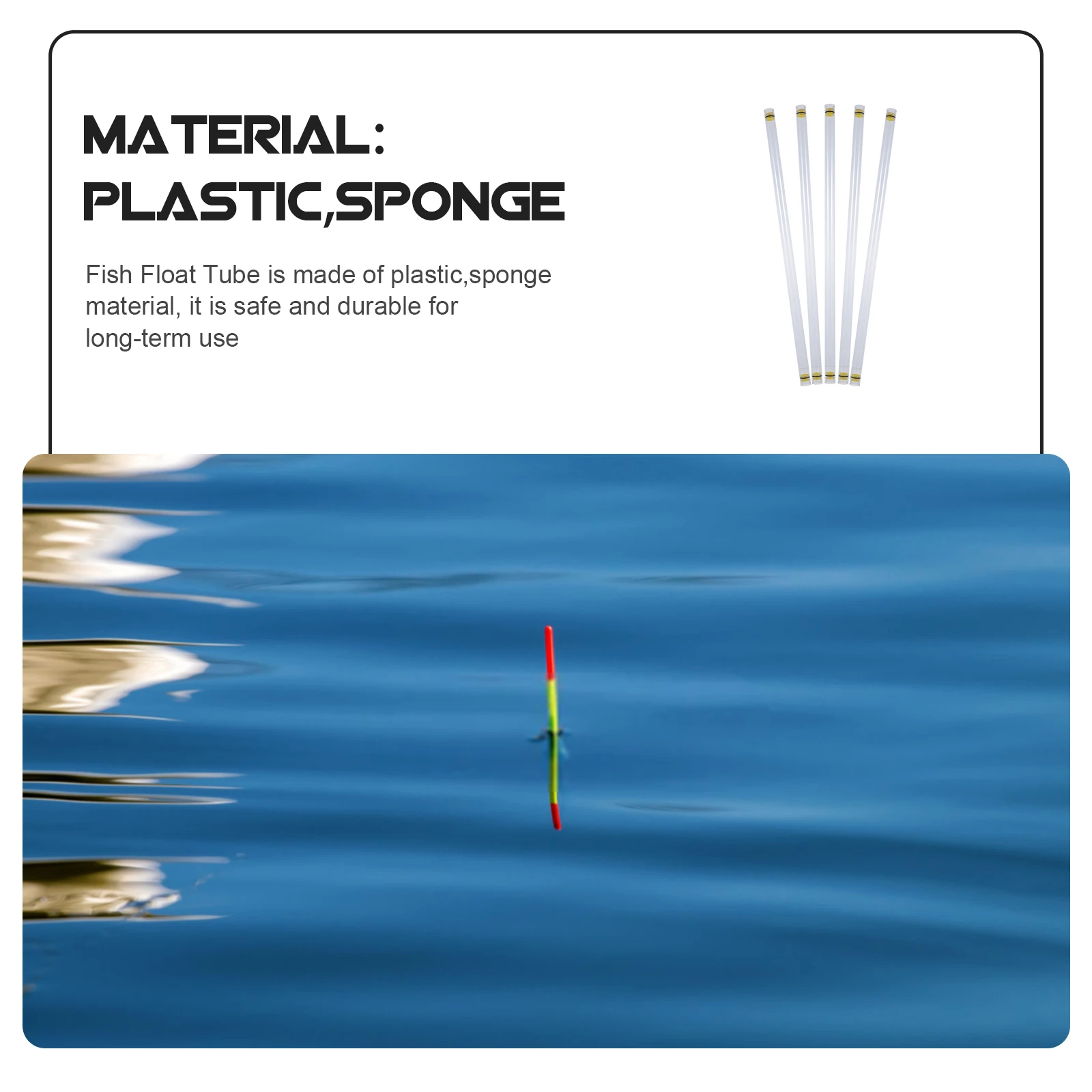 5 Pcs Fishing Gear Buoy Tube Accessories Bait Floats Holders Portable Tool Buoy Protection Storage Tube Buoy Pipe Fishing Tackle