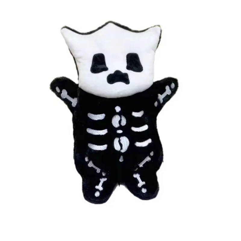 Halloween Little Skeleton Kitty Kindergarten peluche zaino giocattolo borsa a tracolla per studenti adorabili regali di natale per bambini