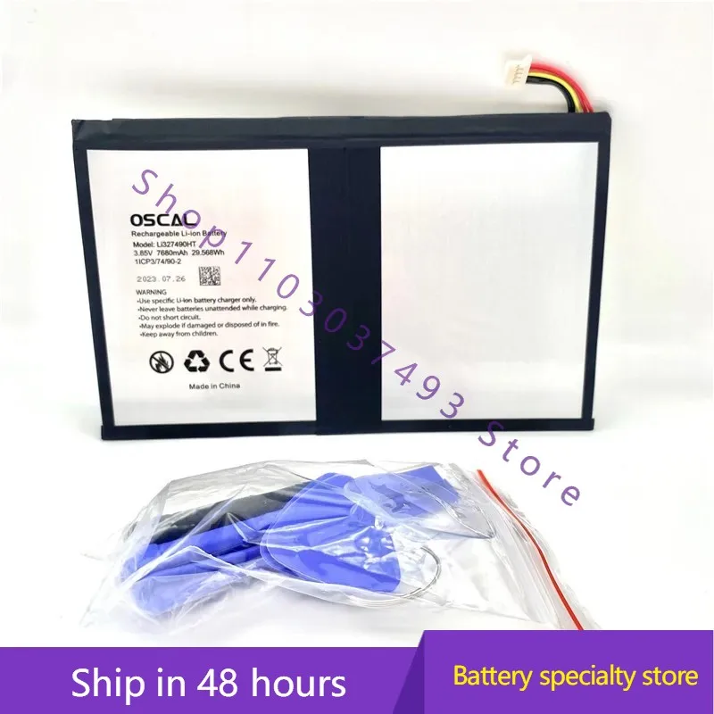 

new high-quality compatible battery For Blackview OSCAL PAD13 Li327490HT 7680mAhmobile phone battery