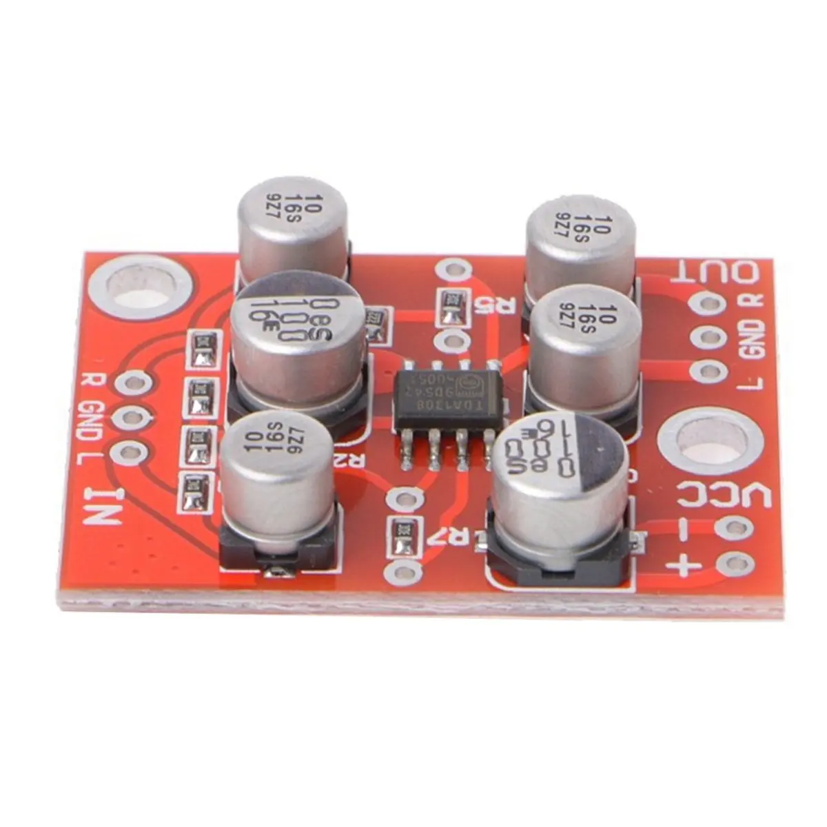 Super Sale 5PCS DC 5V-15V AD828 Stereo Preamp Preamplifier Module AMP Module Microphone Preamp Module