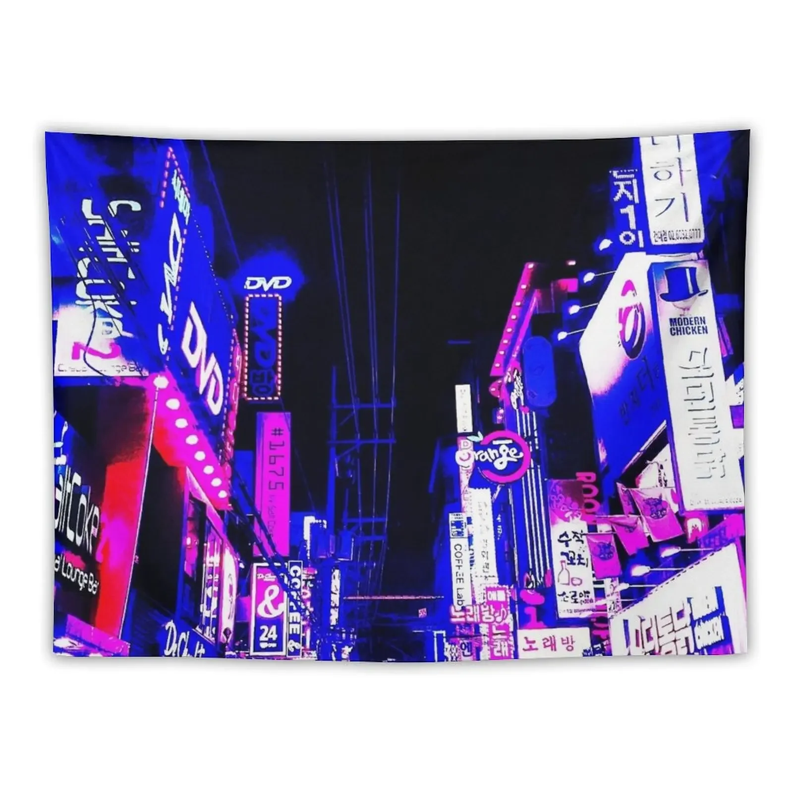 

High Contrast Nights (2nd edition) Tapestry Aesthetic Room Decor Korean Art Mural Tapestry