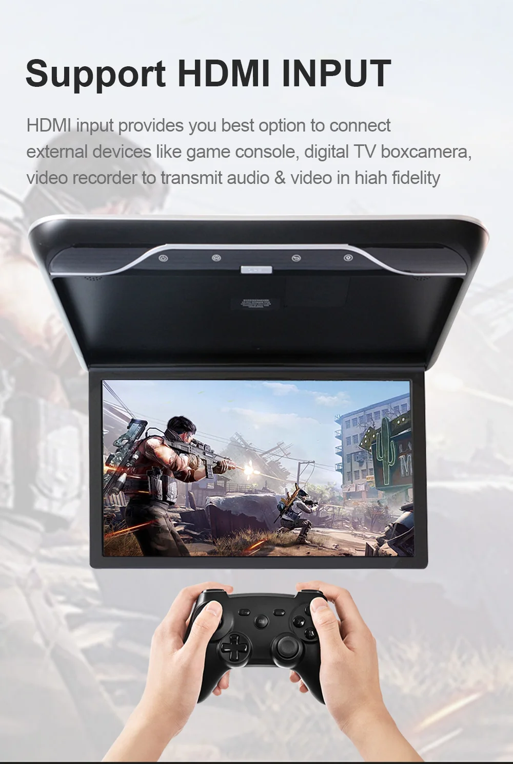 19 بوصة IPS شاشة أندرويد سقف جبل مشغل شاشة السقف للمنزل المتنقل RV سيارة دعم التلفزيون #3