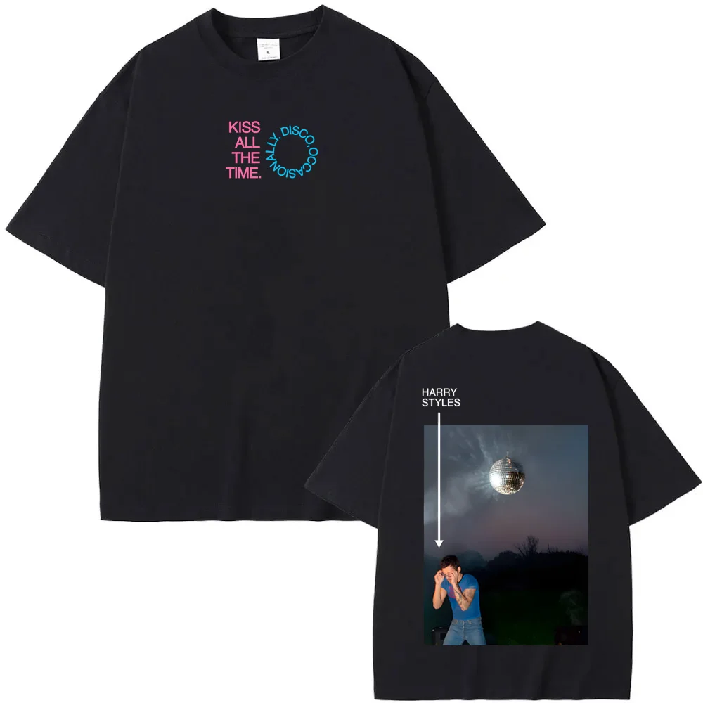 2026 NEW Kiss All The Time T-shirt singer HarryStyle 100%Cotton ComfortableTEE Harajuku Casual High Quality Round Neck Soft Tees