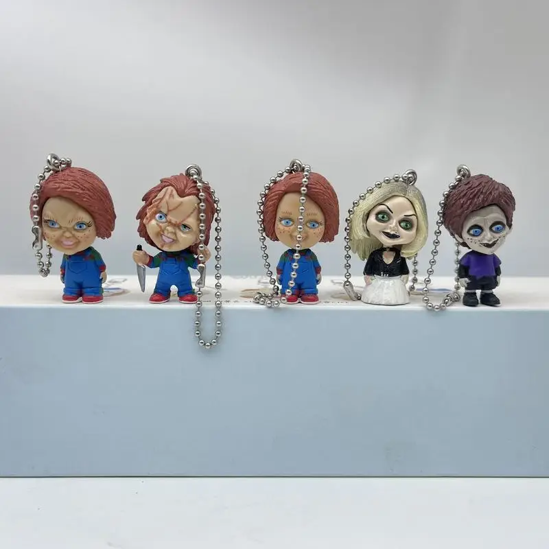 

New Ghost Doll Modeling Blind Box Horror Action Figure Toys Decoration Shaking Pendant Charm Keychain Fans Holiday Gifts