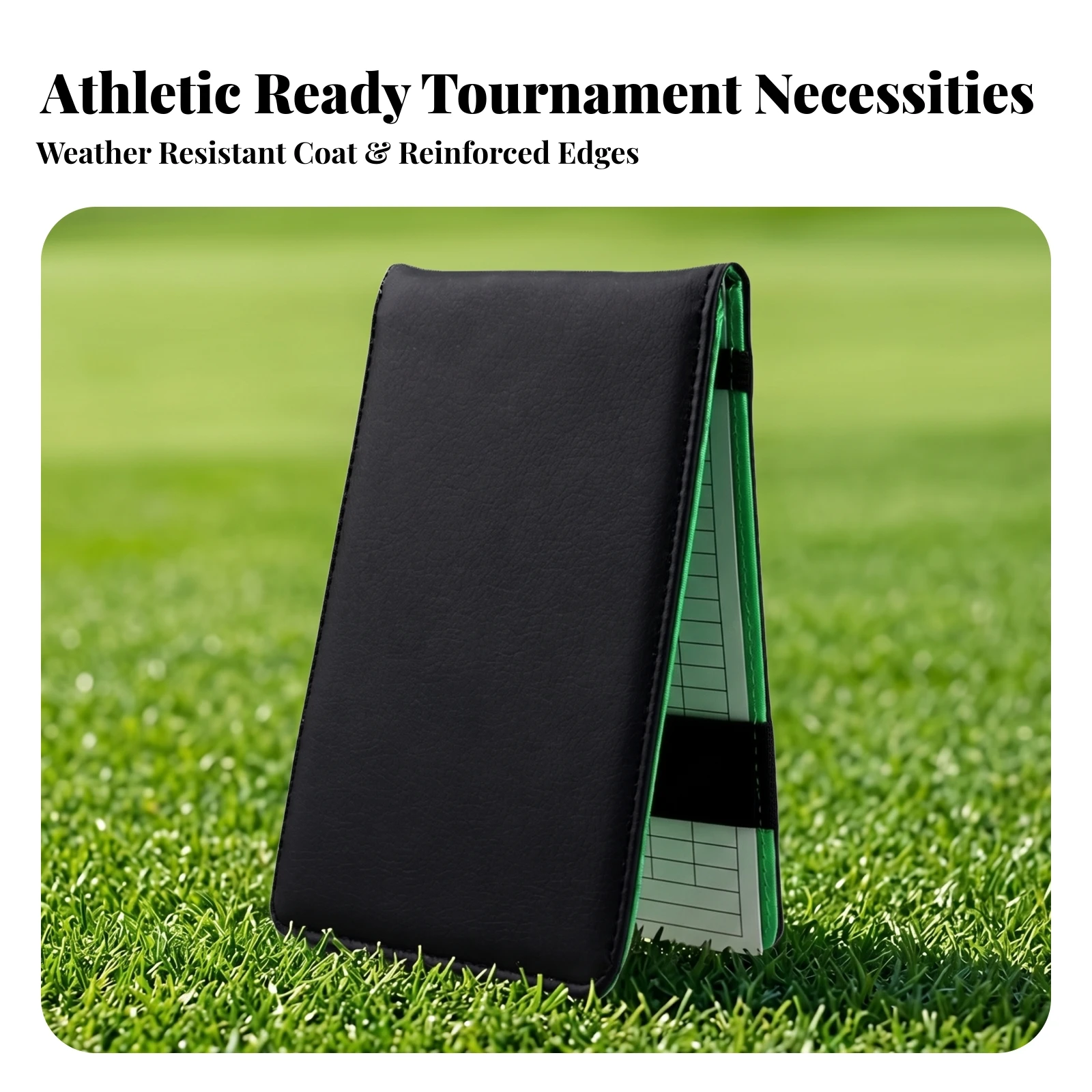 Golf Scorecard Holder Pocket-Friendly Golf Scorecard Holder with Elastic Straps Long-Lasting Portable for Golfers, Club Play