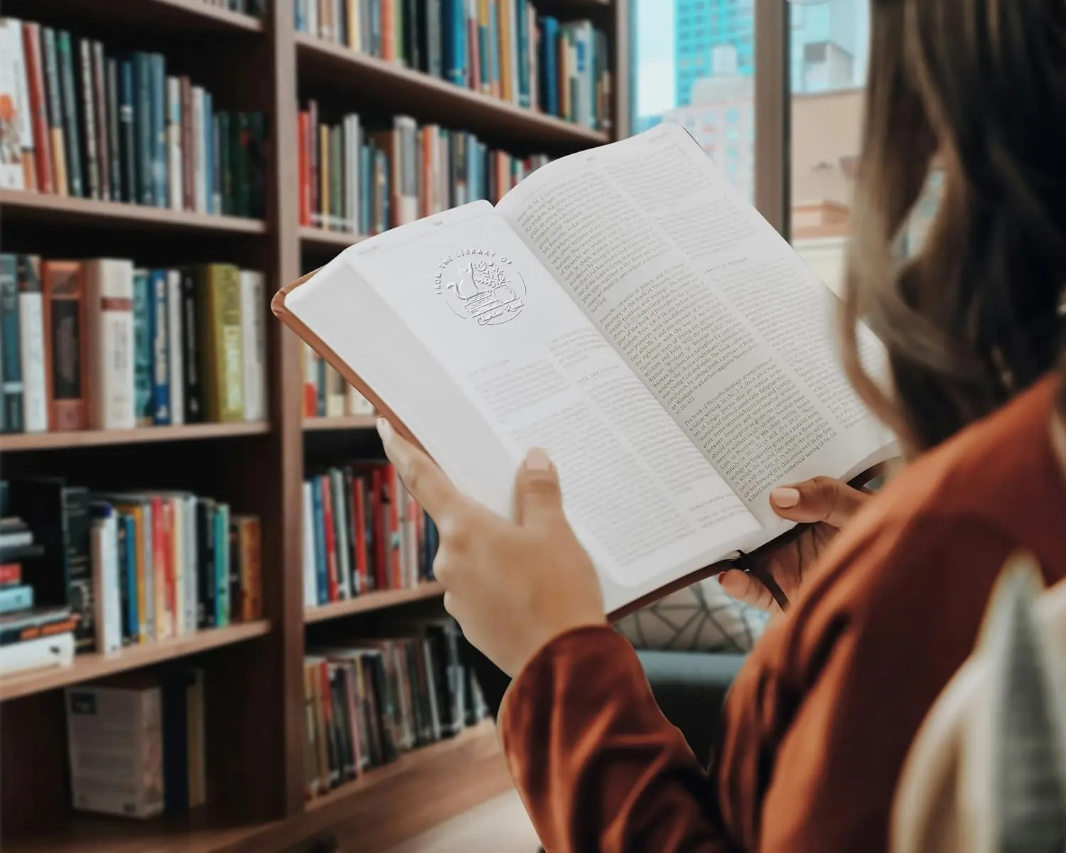 Personalized Book Embosser – Custom Book Stamp for Book Lovers, Libraries, and Gifts, Personalized Embosser with Custom Design
